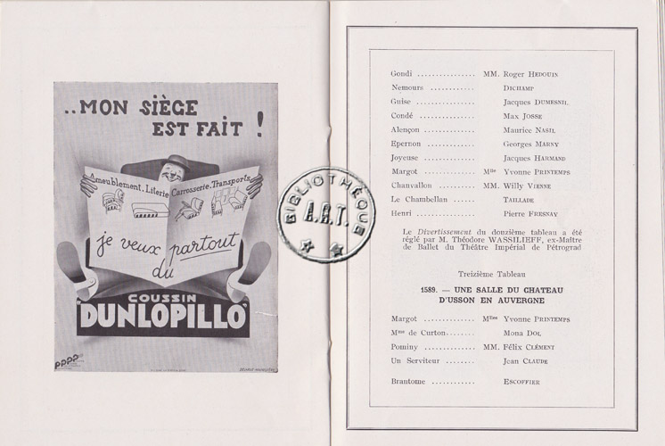 Les programmes de Théatre de l\