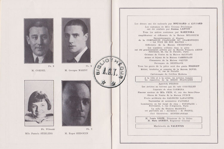 Les programmes de Théatre de l\