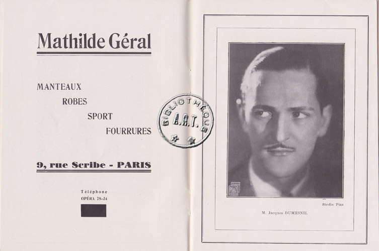 Les programmes de Théatre de l\