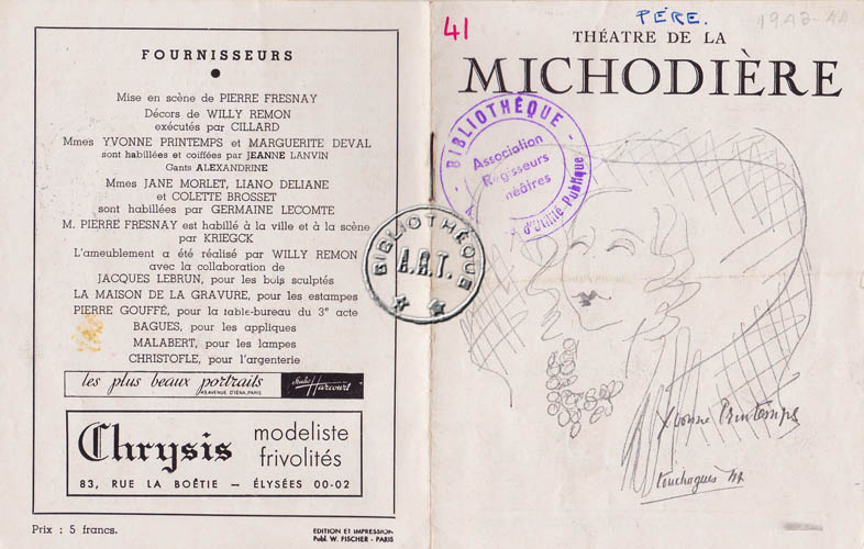 Les programmes de Théatre de l\