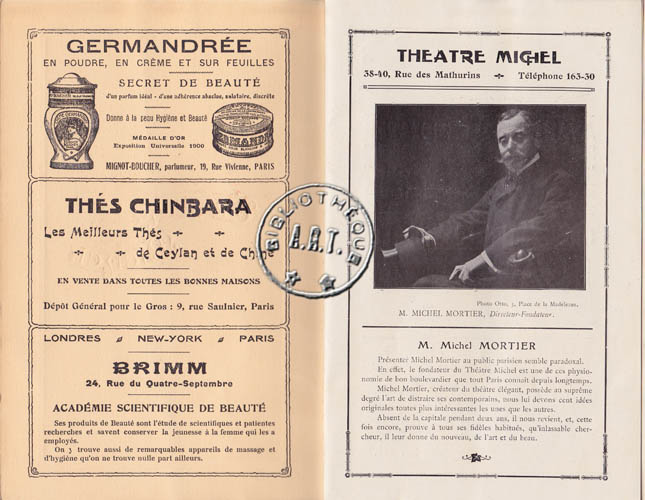 Les programmes de Théatre de l\