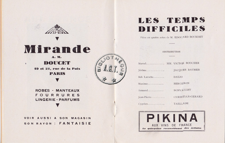 Les programmes de Théatre de l\