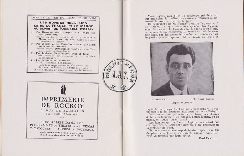 Les programmes de Théatre de l\