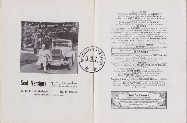 Les programmes de Théatre de l\