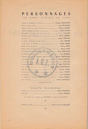 Les programmes de Théatre de l\