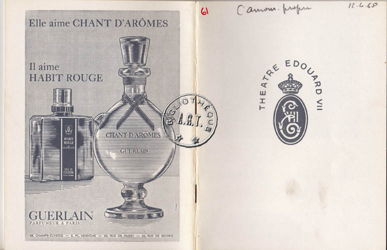 Les programmes de Théatre de l\