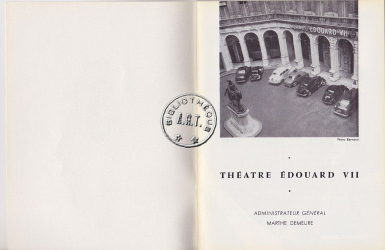 Les programmes de Théatre de l\