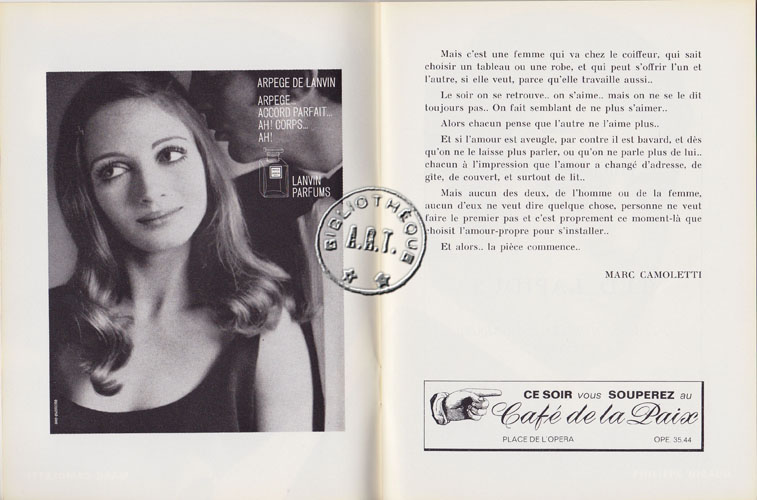 Les programmes de Théatre de l\