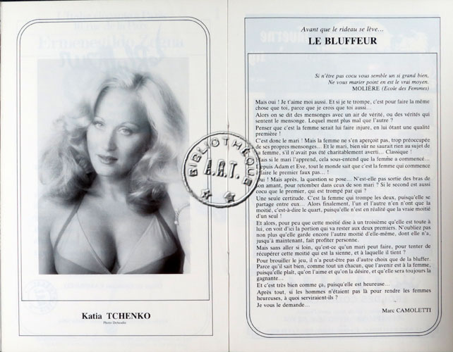 Les programmes de Théatre de l\