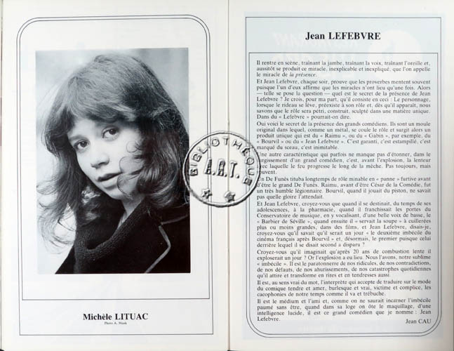 Les programmes de Théatre de l\