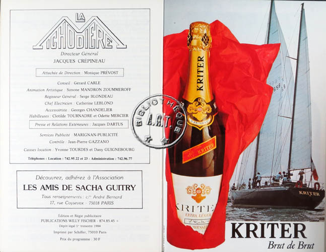 Les programmes de Théatre de l\