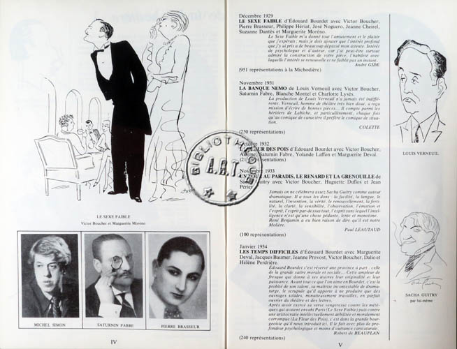 Les programmes de Théatre de l\
