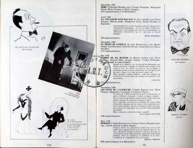 Les programmes de Théatre de l\