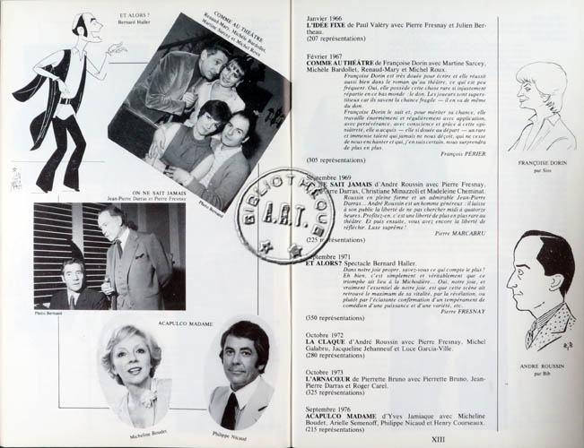 Les programmes de Théatre de l\