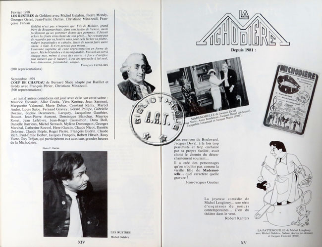 Les programmes de Théatre de l\