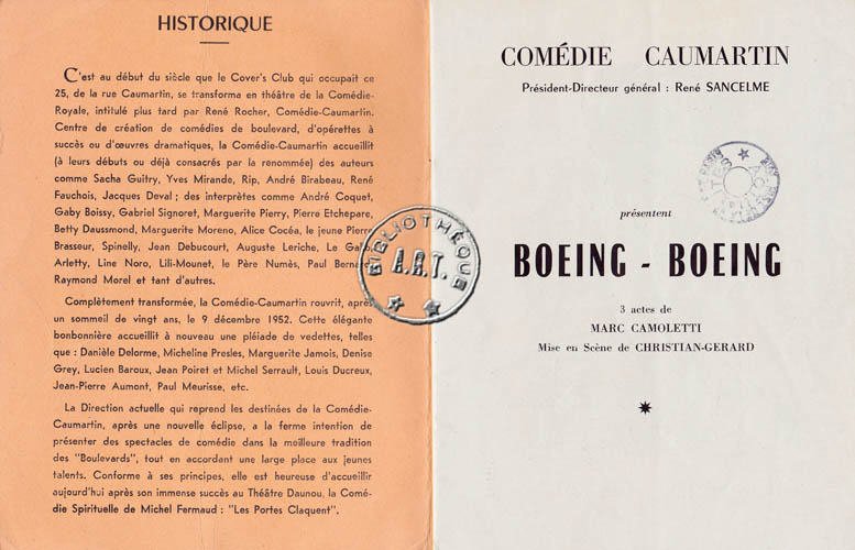 Les programmes de Théatre de l\