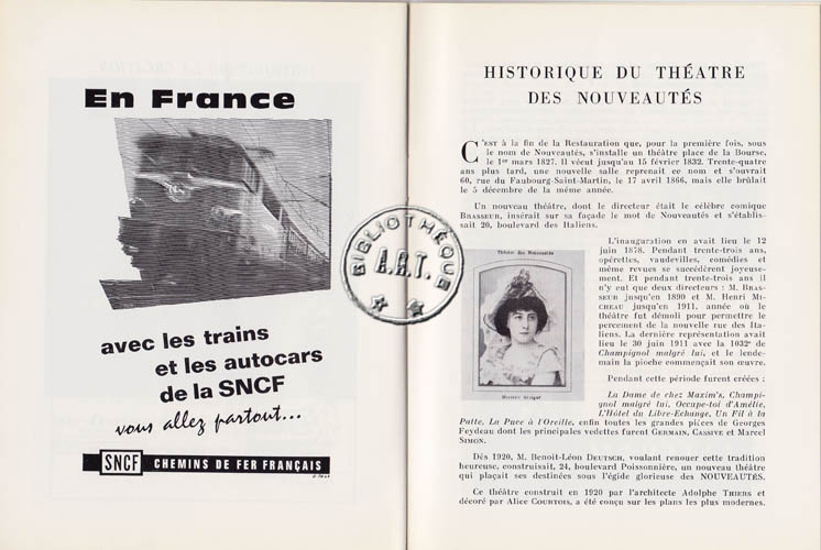 Les programmes de Théatre de l\