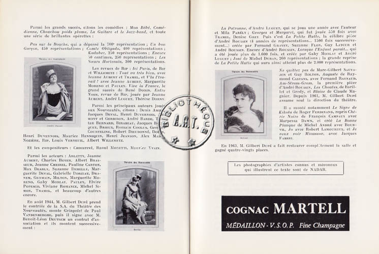 Les programmes de Théatre de l\