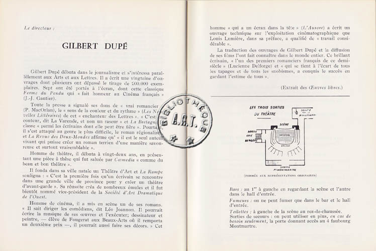 Les programmes de Théatre de l\