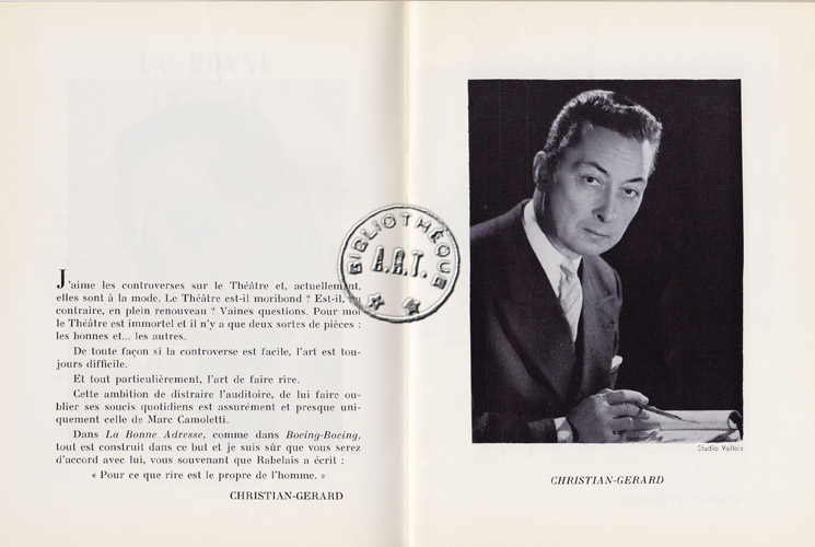 Les programmes de Théatre de l\