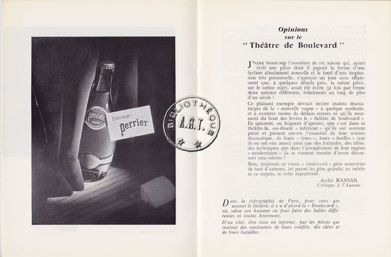 Les programmes de Théatre de l\