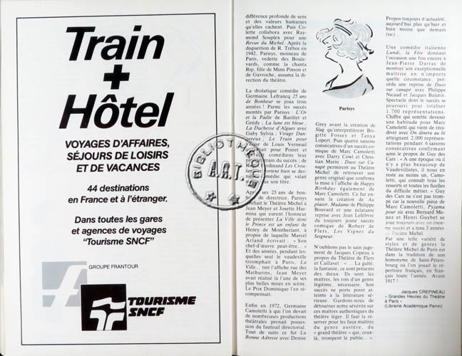 Les programmes de Théatre de l\