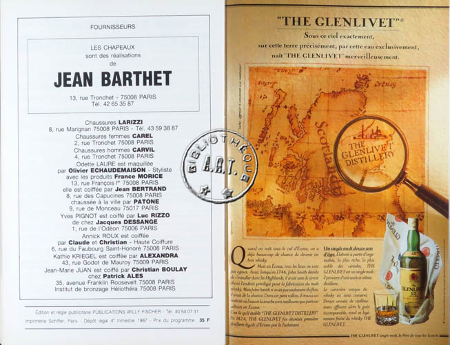 Les programmes de Théatre de l\