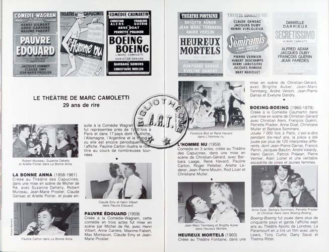 Les programmes de Théatre de l\