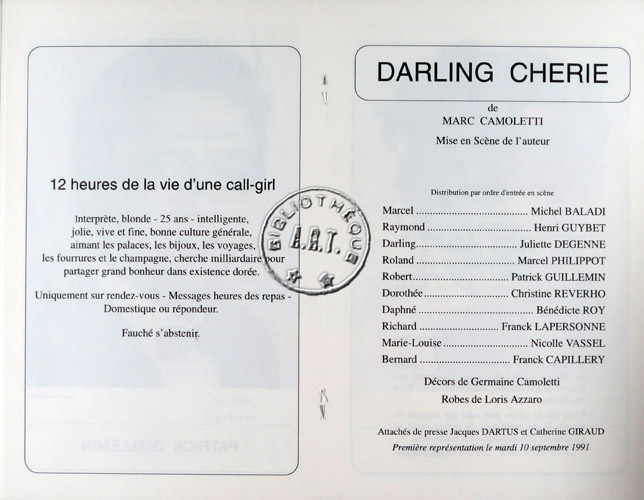 Les programmes de Théatre de l\
