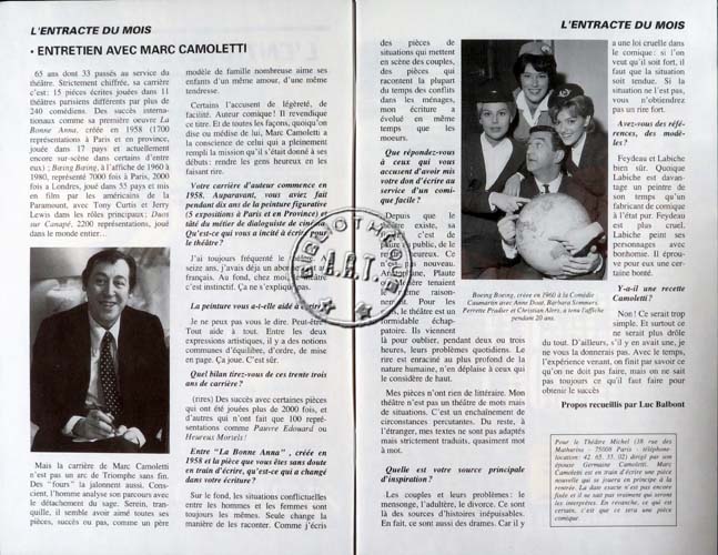Les programmes de Théatre de l\