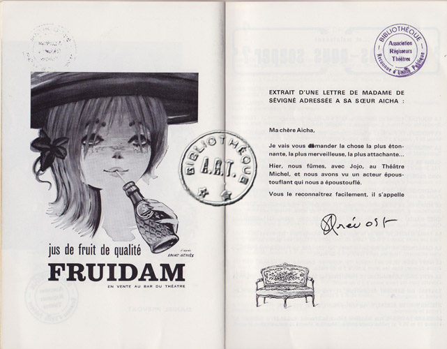Les programmes de Théatre de l\