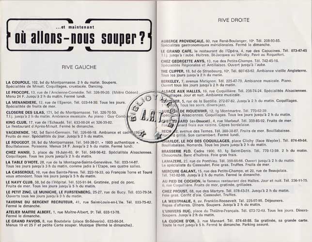 Les programmes de Théatre de l\