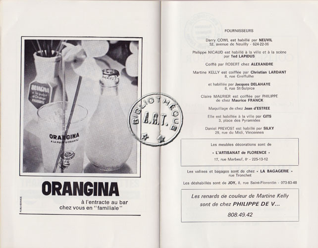 Les programmes de Théatre de l\