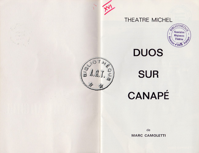 Les programmes de Théatre de l\