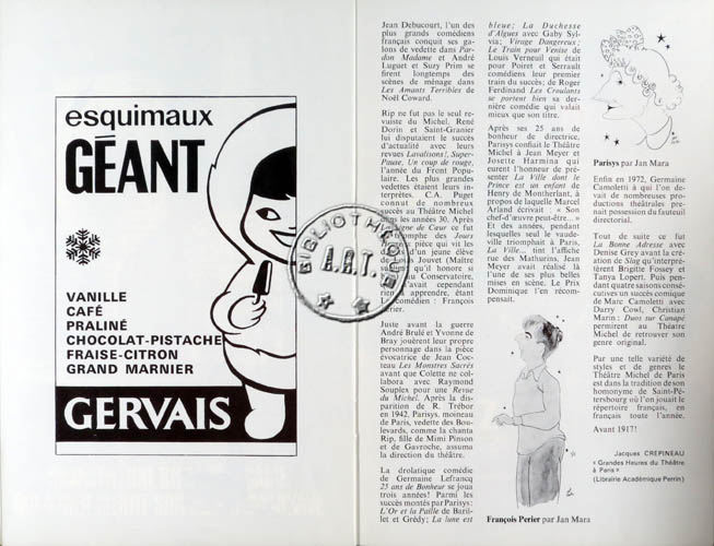 Les programmes de Théatre de l\