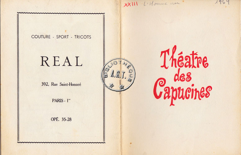 Les programmes de Théatre de l\