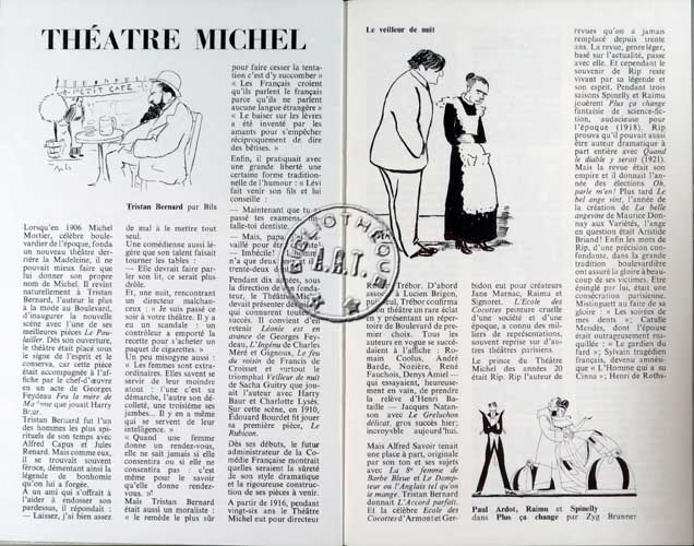 Les programmes de Théatre de l\