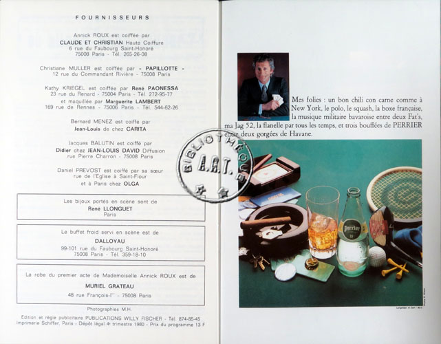Les programmes de Théatre de l\