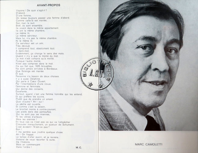 Les programmes de Théatre de l\