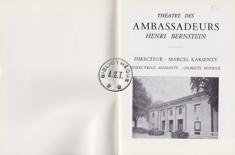 Les programmes de Théatre de l\
