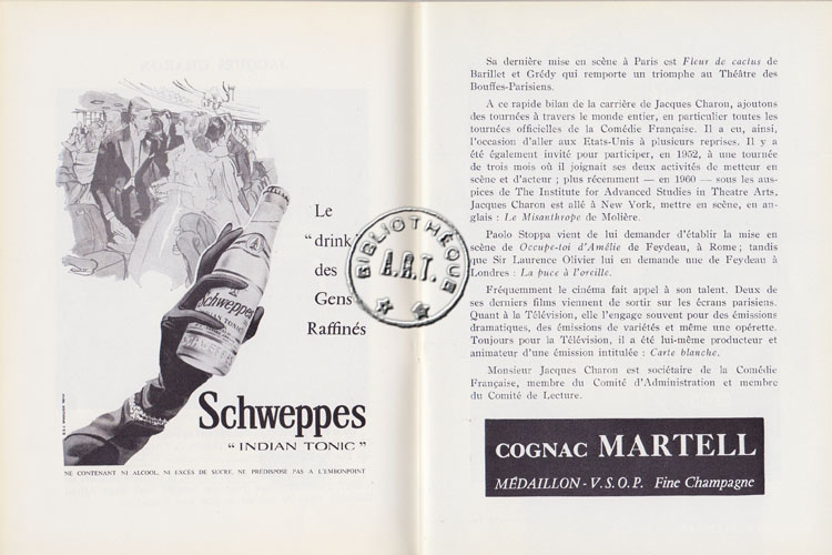 Les programmes de Théatre de l\