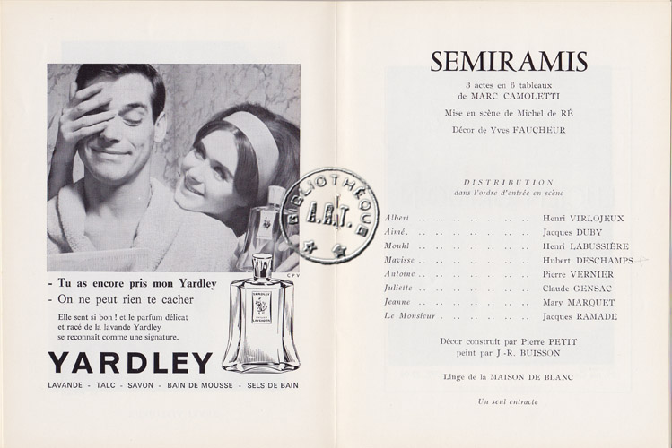 Les programmes de Théatre de l\