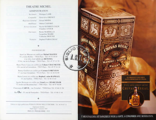 Les programmes de Théatre de l\