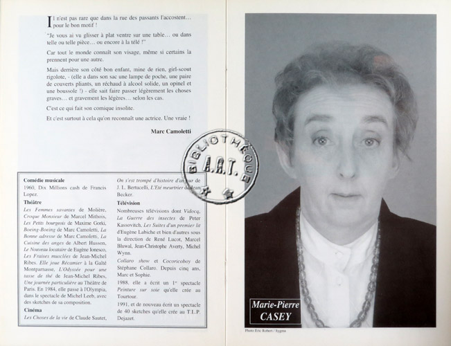 Les programmes de Théatre de l\
