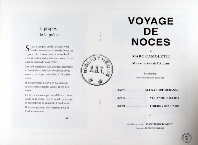 Les programmes de Théatre de l\