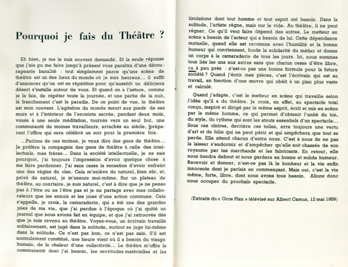 Les programmes de Théatre de l\