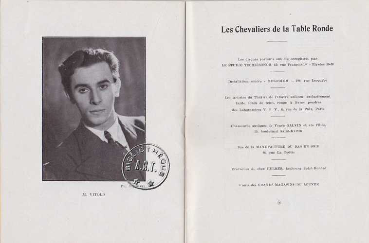 Les programmes de Théatre de l\
