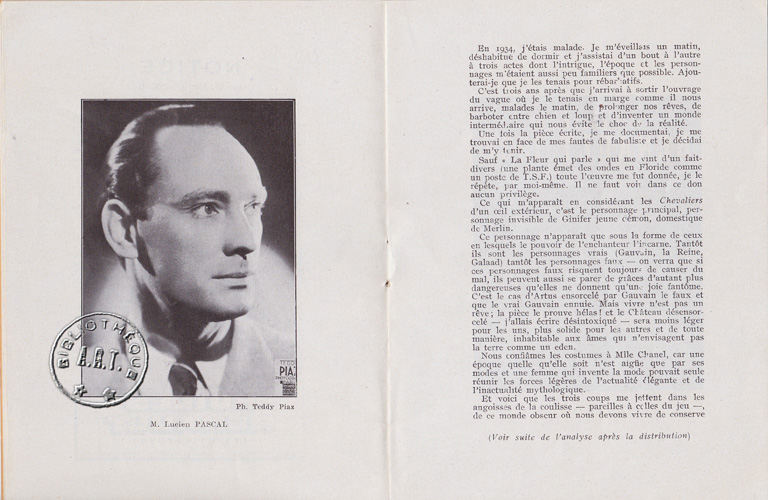 Les programmes de Théatre de l\