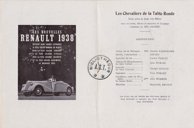 Les programmes de Théatre de l\