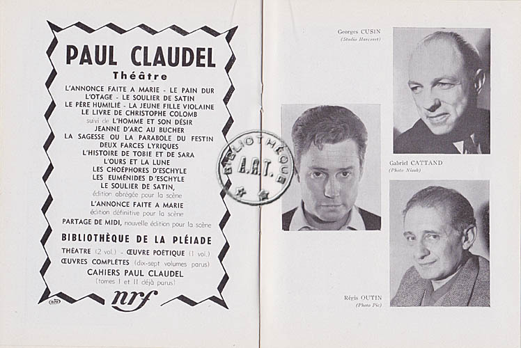 Les programmes de Théatre de l\